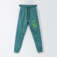 Pantalón De Buzo Niño Deportivo Verde Minecraft
