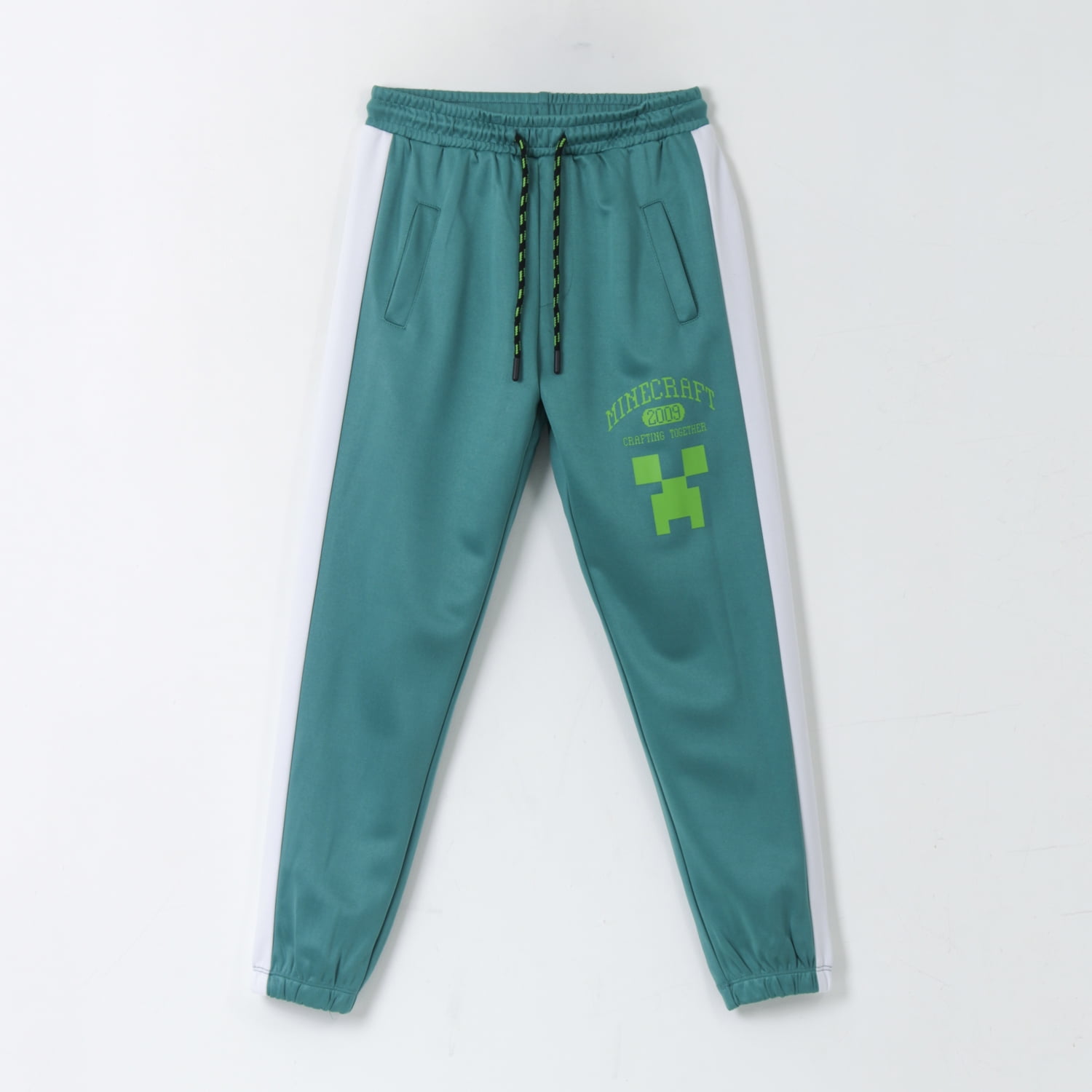 Pantalón De Buzo Niño Deportivo Verde Minecraft