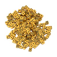 Magideal - Dados De , Juguetes Para Exteriores, 8Mm, Estándar De Seis Para Fiestas De Cumpleaños, Regalos De Juguete, Actividad, , Amarillo