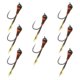 thumbnail image 2 of Se?uelos De Pesca De Invierno Ice Jig Minnow Cebo Artificial Carp Walleye 8pcs Azul, 2 of 3