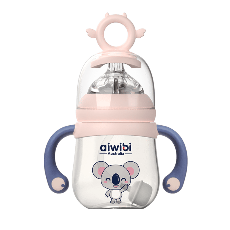 Aiwibi - Mamaderas Antigases Para Bebés 180 Ml Rosado