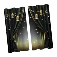 Bothyi - Cortinas De La Ventana Del Ramadán 2 Paneles Decoración Del Ramadán Para La Sala De Estar Hotel Holiday Style B