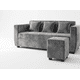 thumbnail image 2 of Nuvo + 1 Pouf Gris, 2 of 3