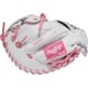 thumbnail image 5 of Guante de Softball Rawlings 84 cm Web H Mano Derecha Blanco/Rosa, 5 of 5