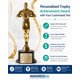 thumbnail image 2 of Trofeo Awards4U de 27 cm Estatua Dorada Personalizable con Grabado, 2 of 9