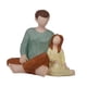 thumbnail image 4 of Figura De Resina Coleccionable, Estatua Navideña Para Sala De Estar, Chimenea, Interior, Padre E Hija, 4 of 5