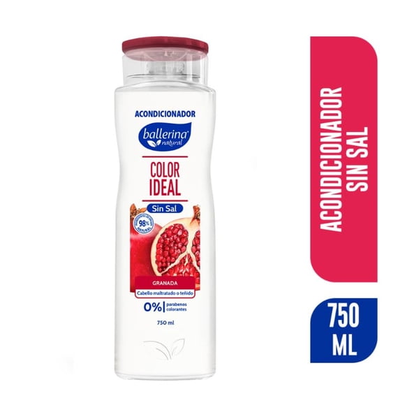 Acondicionador Ballerina sin Sal Granada, 750 g