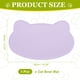 thumbnail image 2 of Uxcell Alfombrilla para Comida de Gato, 17x10 Pulgadas Alfombrilla de Alimentación para Mascotas de Silicona Antideslizante con Forma de Gato Impermeable (Púrpura), 2 of 7