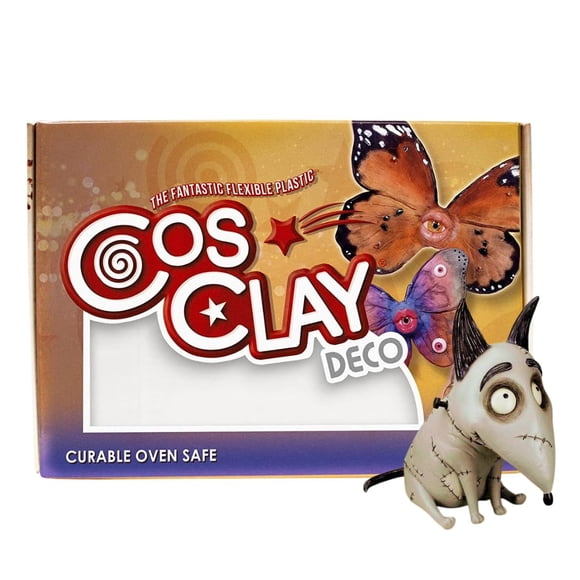 Arcilla polimérica Cosclay Deco White flexible 450 g