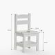thumbnail image 5 of Pack Kids 1 Mesa 2 Sillas Olivia Blanco, 5 of 6