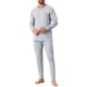 thumbnail image 4 of Conjunto de ropa interior larga de 2 piezas para hombre, capa base superior e inferior, talla S, gris claro, 4 of 5