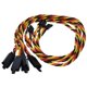 thumbnail image 3 of Cable de extensión servo BackbayRC 20 AWG retorcido de 30 cm, paquete de 5, 3 of 3