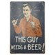 thumbnail image 1 of Shabby chic metal cartel de chapa placa arte de la pared poster home cafe poster decor 19, 1 of 3