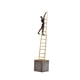 thumbnail image 3 of Escultura Abstracta Escaleras Pensador Decoración Creativa Para Estante Oficina De Pie, 3 of 5
