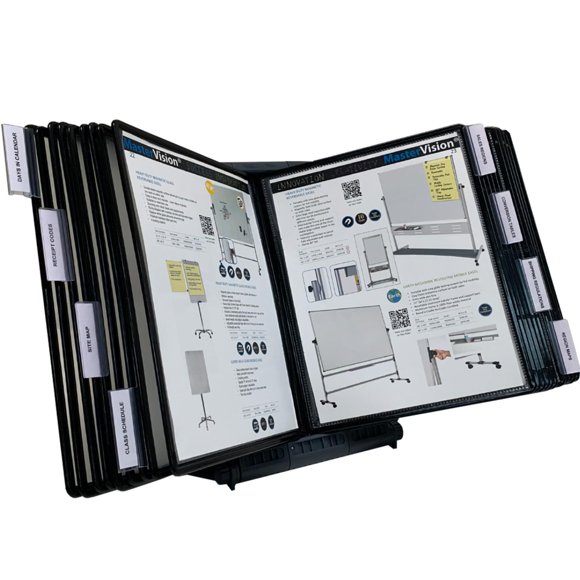 Organizador de Escritorio Ultimate Office AdjustaView de 20 Bolsillos Negro