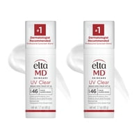 Protector Solar Eltamd Uv Clear Face Spf 46, Sin Aceite, 60 Ml (Paquete De 2)