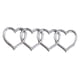 thumbnail image 4 of Pegatinas De Repuesto Para Maletero Trasero De Corazón, Pegatina Para Exterior De Coche, Insignia Plateada, 4 of 5