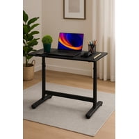 Cosas Casa - Escritorio Con Altura Ajustable 120X60X63-86Cm Funcional Toledo Negro