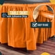 thumbnail image 3 of Falda para Mesa Exquisite 73,5 cm x 427 cm Pack de 12 – Naranja, 3 of 7