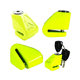 thumbnail image 2 of Candado Disco Moto Kovix KN1 Amarillo Fluor Verde Fluor, 2 of 3