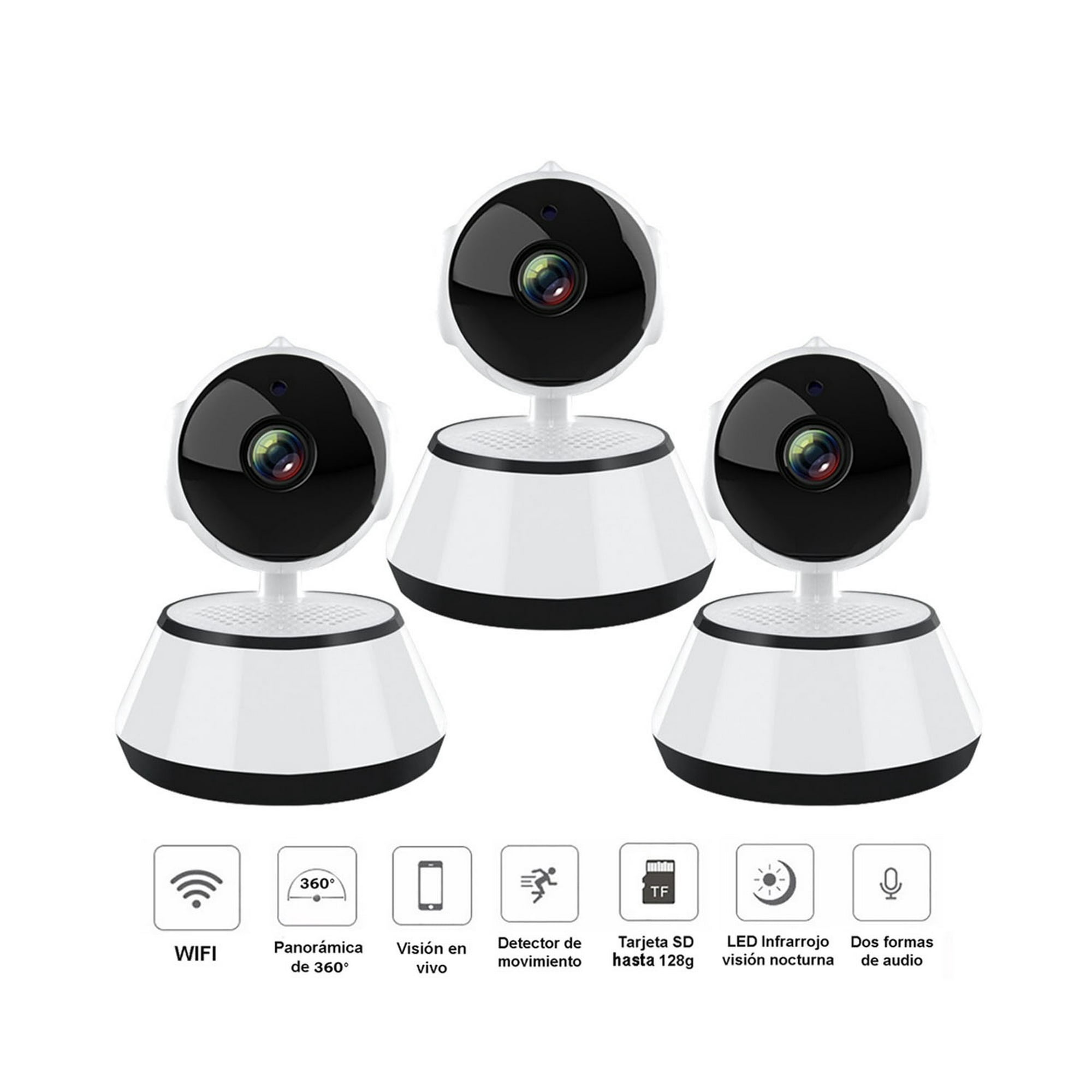 Vipa - Pack 3 Cámaras Seguridad Ip Wifi Interior Modelo R15