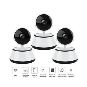 Vipa - Pack 3 Cámaras Seguridad Ip Wifi Interior Modelo R15