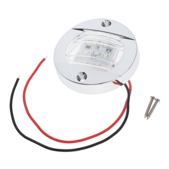 Marine Boat LED Luces De Popa Lámparas 12V 3 Pulgadas Montaje En Espejo De Popa Blanco