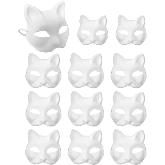 Máscaras de gato XIPEGPA de papel para pintar