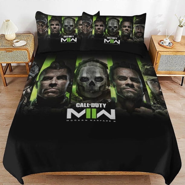Call Of Duty Bedding Set Duvet Cover Comfortable and Lightweight Cartoon Bedding3 Piece (case)