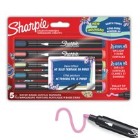 Set 5 Marcadores Sharpie Acrylic Punta Redonda Tonos Tierra