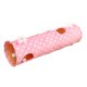 thumbnail image 5 of Kitten Tunnel Puppy Rabbit Mirillas Play Fun Toy Tube Plegable Rosa, 5 of 5