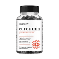 Balincer - Curcumin Curcuma Sistema Inmune Cuidado Inflamaciones 120 Gelcaps