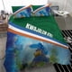 thumbnail image 2 of Juego De Cama Islas Marshall Atolón De Kwajalein Motivos Polinesios Y Submarinos, 2 of 3