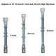 thumbnail image 4 of Soporte para puerta de garaje HOME MASTER HARDWARE de acero ajustable, 4 of 5