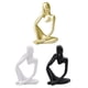 thumbnail image 5 of Estatuilla De Escultura De Pensador, Estatuas Para El Hogar, Decoraciones De Librería Modernas, 3 Uds., 5 of 7