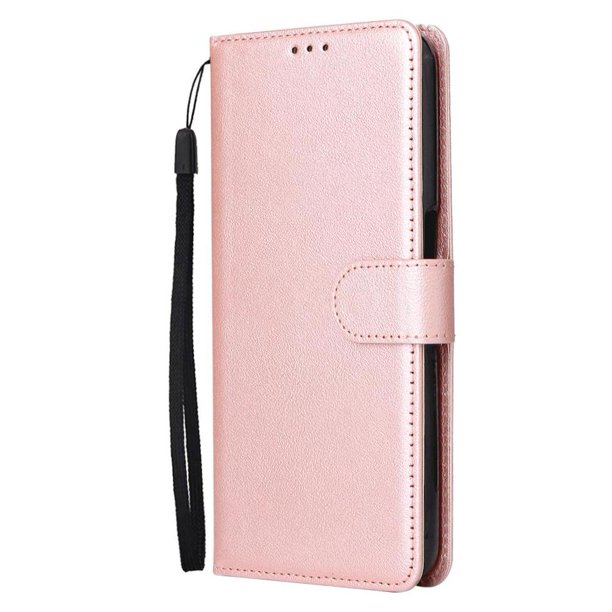 Funda Cartera para Samsung Galaxy A36 5G con Tarjetero, Soporte y Cordón - Protección Oro rosa