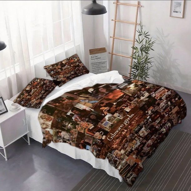 3pcs Gilmore Girls Themed Collage Duvet Cover Set - Bedding Set with Pillowcases Bedroom Decor