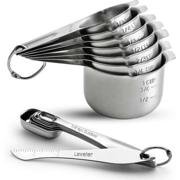 Cucharas Medidoras Spring Chef de Acero Inoxidable