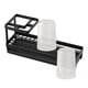 thumbnail image 2 of Soporte Para Cepillo De Dientes De Baño, Antideslizante, Para Encimera, Cepillo De Dientes Eléctrico, Maquillaje, Negro Con Tazas, 2 of 3