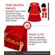thumbnail image 3 of Disfraz Morph de Señor de Cuento de Hadas Rojo para Hombre - Talla M, 3 of 8