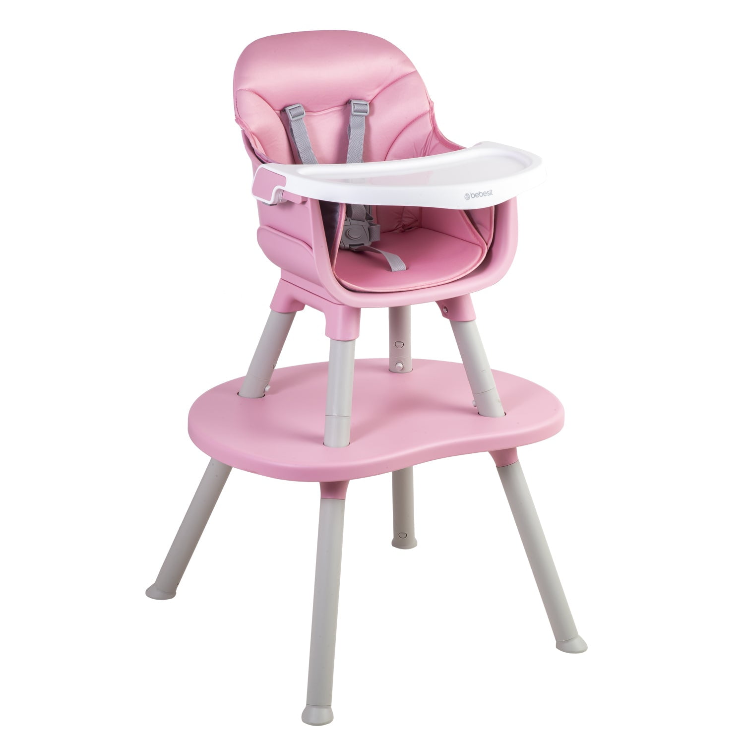 Bebesit - Silla De Comer Baby Desk 3&1 Rosa