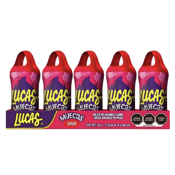 Muecas Paleta Sabor Guinda Con Chile Paquete Con 10 Pz