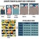 thumbnail image 3 of Orange & Lemon Blanket Soft Lightweight Plush Flannel Fleece Blanket with Tropical Fruit Flower Leaf Print Pattern for Couch Sofa Bed Travel All Season Blanket for Baby Kids Adults, 3 of 5