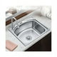 thumbnail image 3 of Lavaplatos Clasico 46x42 Sobrepuesto Acero Inoxidable Plateado, 3 of 3