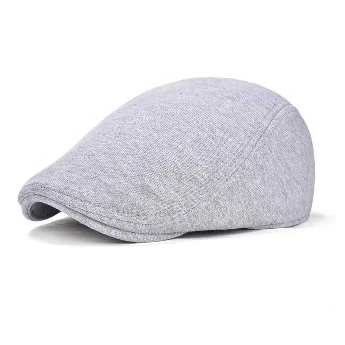 Millam - Gorro Boina De Algodón Ajustable Color Gris Claro