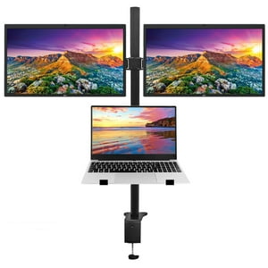 Newo - Soporte Doble Monitor Y Notebook Brazo Escritorio B50