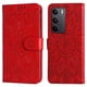 thumbnail image 4 of Funda tipo cartera FOXDOCK para Realme C75 4G , diseño girasol en relieve, cuero PU, cierre magnético, soporte y tarjetero, 4 of 5