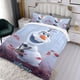 thumbnail image 3 of Olaf Conjunto de sábanas temático, trío de piezas, cómodo y amigable con la piel, diseño único, regalo de decoración para el hogar para familiares, amigos y fans, 90 cm * 190 cm, 3 of 6