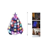 Genérico - Arbol De Navidad Mesa Navideño Con Estrella Luces 60 Cm