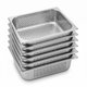 thumbnail image 1 of Pack 6 Depositos Gastro GN 1/2 x 100 mm Acero Inox PERFORADO, 1 of 4